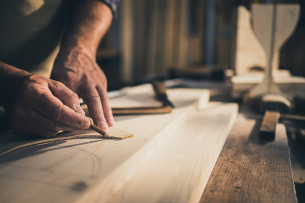 istock Mature man taking perfect measurement 1421818959