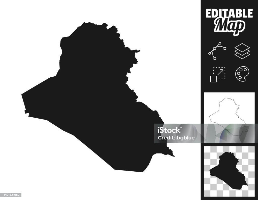 Iraq Map Texture Iraq Maps For Design Easily Editable Stock Illustration - Download ...