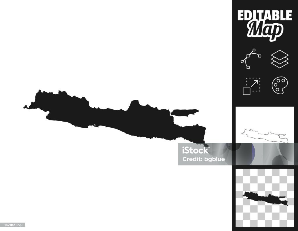 Java Maps For Design Easily Editable Stock Illustration - Download ...