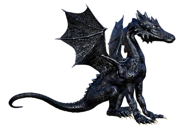 istock 3D Rendering Fairy Tale Dragon on White 1421847390