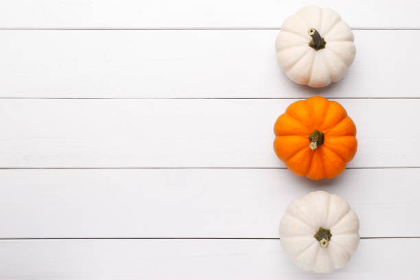 istock White and orange decorative pumpkins 1421864185