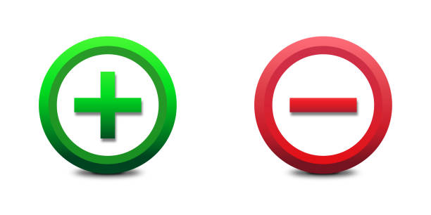 istock Plus and minus sign icons. Green plus and red minus symbol. Flat vector illustration. 1421875358