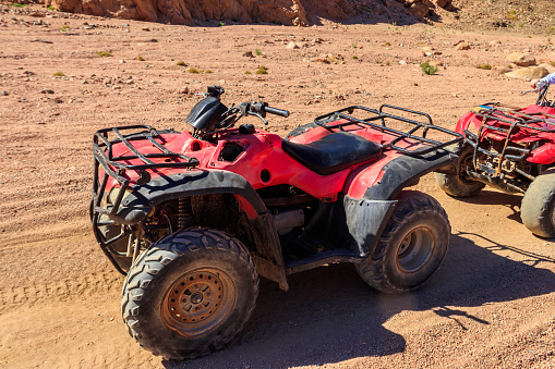 ATV quad bikes for safari trips in Sinai desert, Egypt