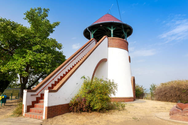 Watchtower Khegy Zamardi town, Balaton lake, Hungary, Europe stock photo