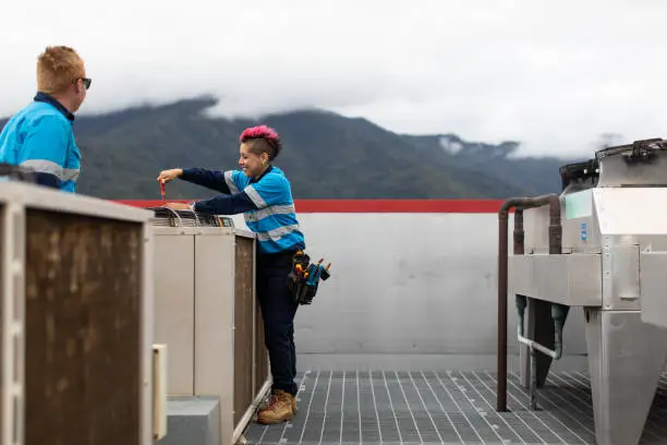 Photo of Day in the life of a female  tradie and her co-worker