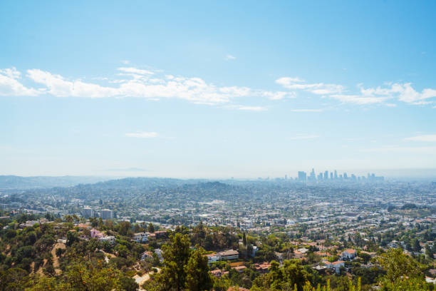 istock Los Angeles panorama and downtown 1421893788