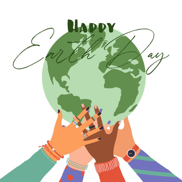 istock Vector illustration of human hands holding Earth globe, Concept of World Environment Day, Save the Earth, sustainability, ecological zero waste lifestyle, nature protection 1421895657