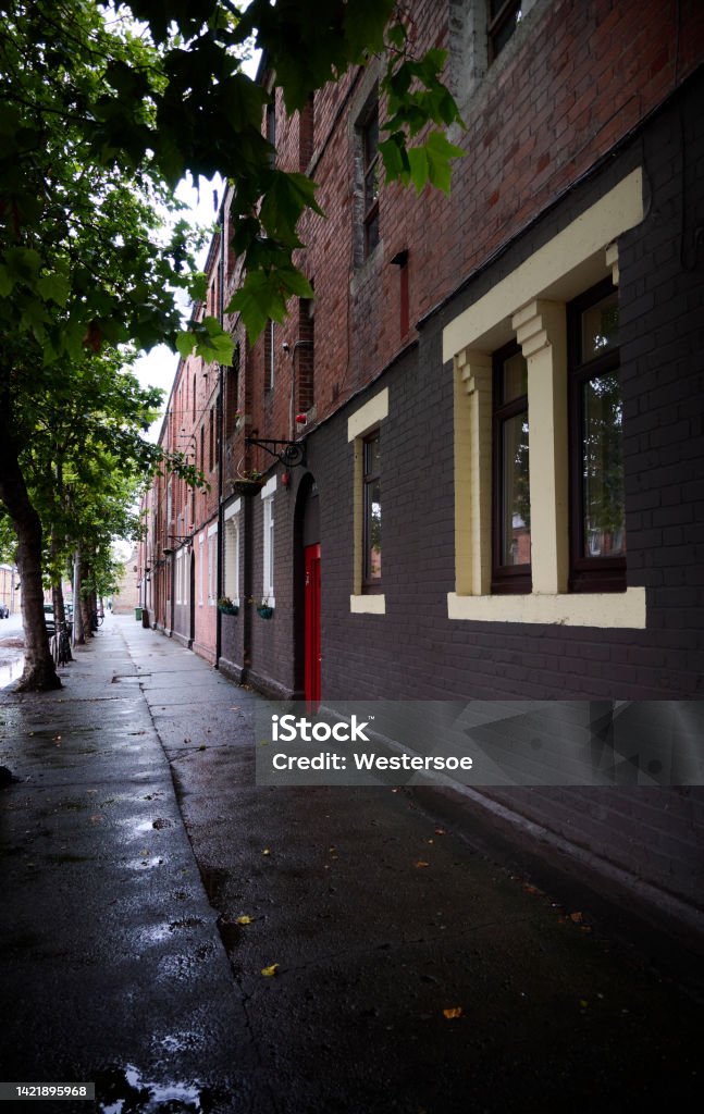Small street in Dublin Residential district street "Rialto" Alley Stock Photo