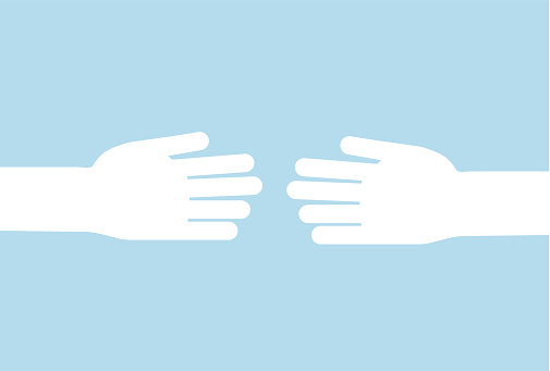 Helping hand icon. File Type - EPS 10