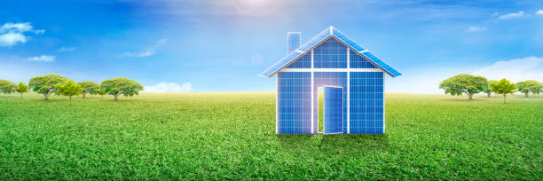istock Solar panels and blue sky, solar panels, solar generator systems. Clean technology for a better future. 1421902428