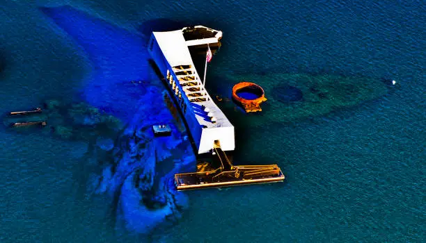 Photo of USS Arizona Aerial,Hawaii