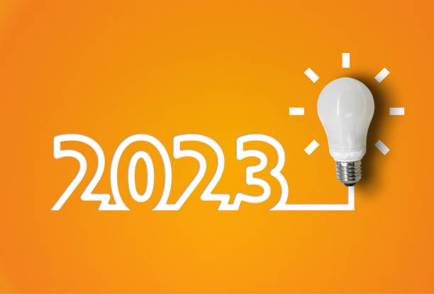istock year 2023 with light bulb. creativity inspiration ,planning ideas concept 1421916677