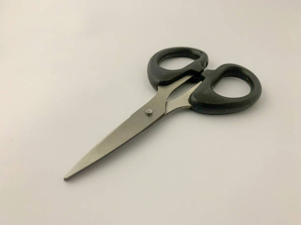 istock black and silver metal scissors on a white background 1421929760