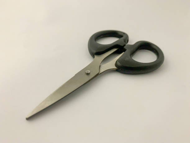 istock black and silver metal scissors on a white background 1421929792