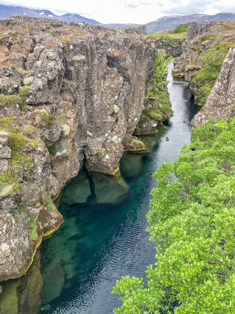istock Clear Water for diving inbetween Tectonic plates Thingvellir National Park 1421943181