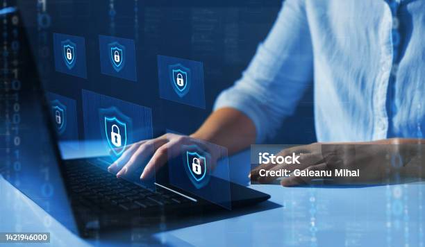 Information And Cyber Security Technology Services Internet Technologynetwork Security System Personal Data Information Stock Photo - Download Image Now