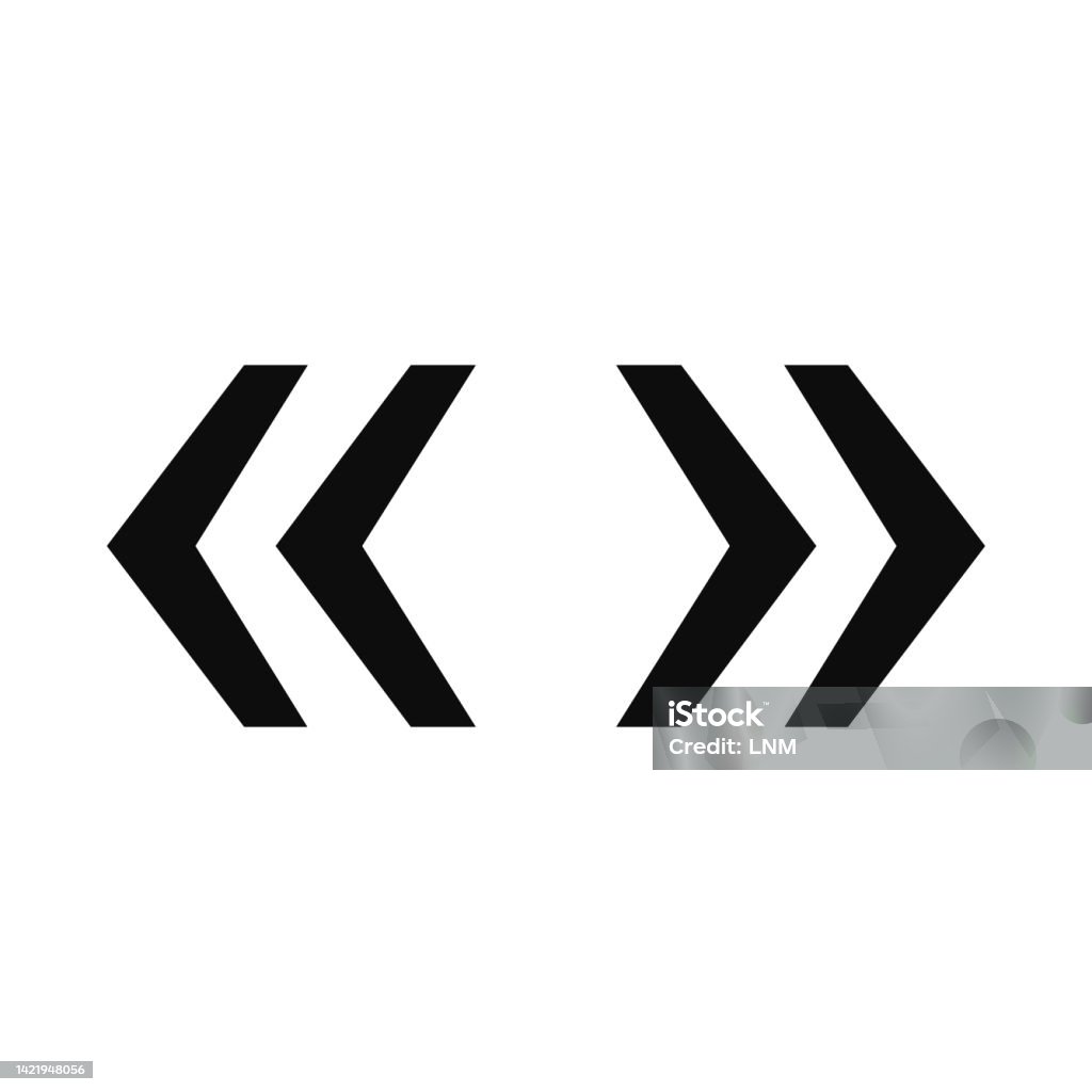 Ghilimele săgeată paranteze pictograma neagră vectorială izolată - vector de stoc Ghilimele fără redevențe Ghilimele săgeată paranteze pictograma neagră vectorială izolată - vector de stoc Ghilimele fără redevențe