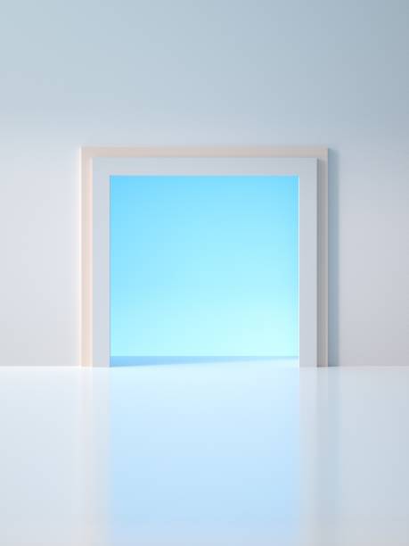 istock Ground level plaza rendered in 3D 1421951473