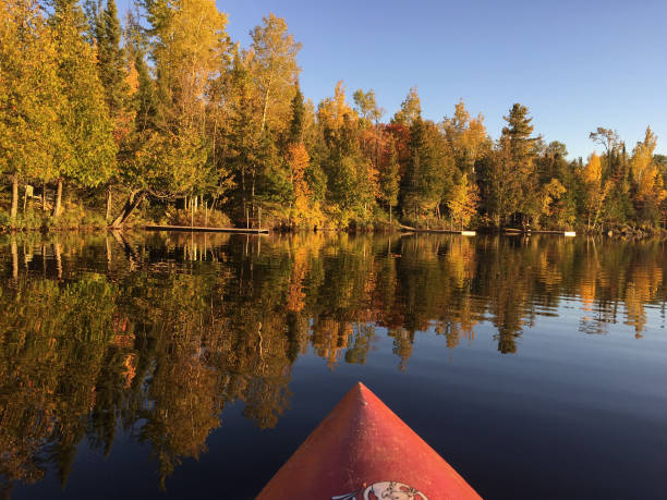 istock Kayaking on Northern Minnesota Lake During Fall 1421956001