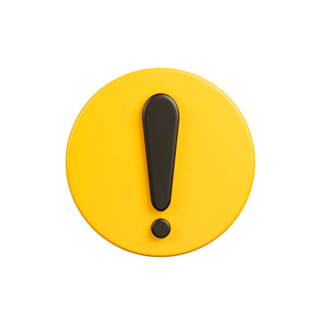 istock Realistic yellow-black circle warning sign, beware danger, hot, symbol sign, front view, 3d rendering, illustration. 1421956131