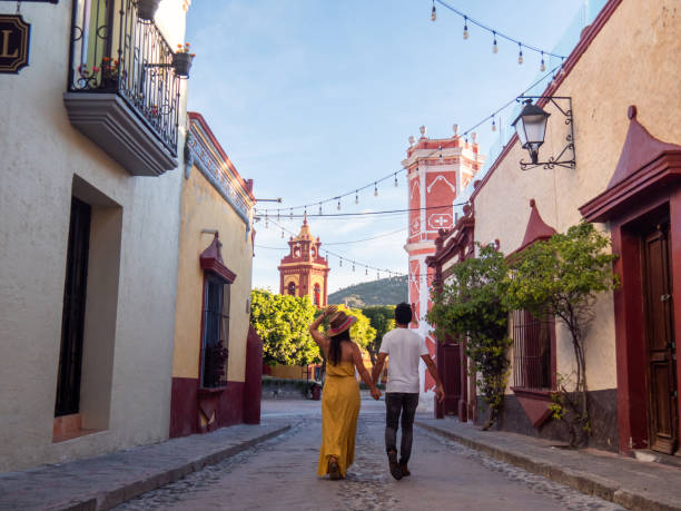 istock Multiracial couple traveling in Mexico 1421957878