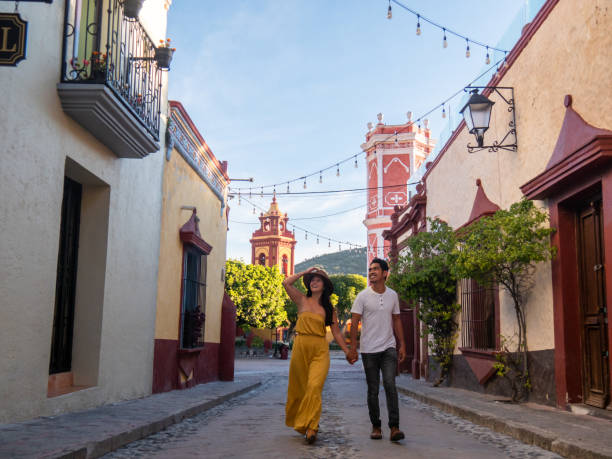 istock Multiracial couple traveling in Mexico 1421957879