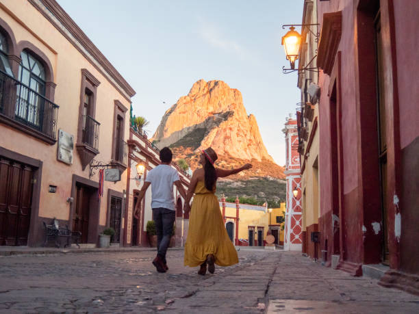 istock Multiracial couple traveling in Mexico 1421958028