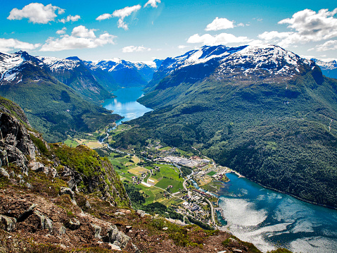 Loen, the views of the Nordfjord landscape - Loen Skylift - Travelling in Norway. It also the view from the ferrata.