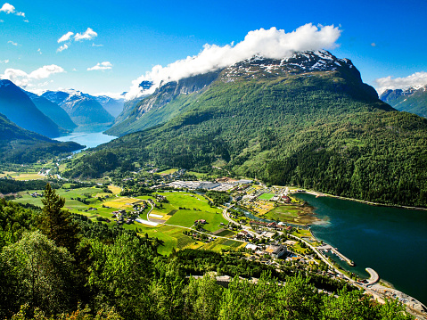 Loen, the views of the Nordfjord landscape - Loen Skylift - Travelling in Norway. It also the view from the ferrata.