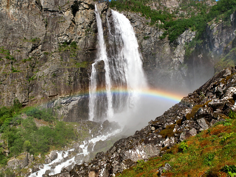 Feigefossen waterfall Norway, Scandinavia | The 2nd Highest Singular Waterfall in Norway, Sognefjord