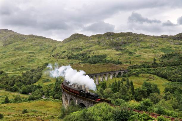 istock Jacobite Express over Glenfinnan Viaduct 1421973380