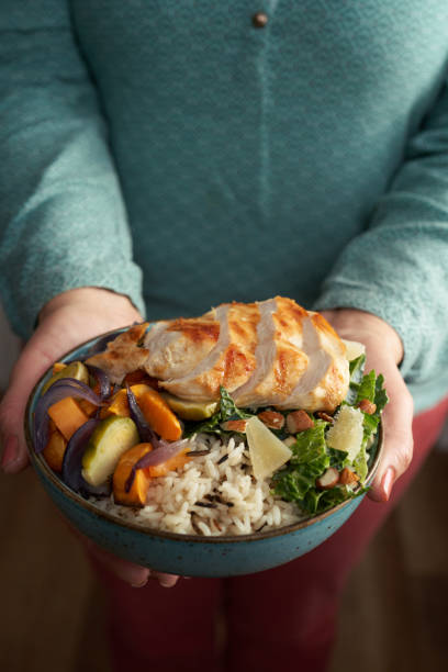 istock Farmers Harvest Chicken Rice Bowl 1421983882