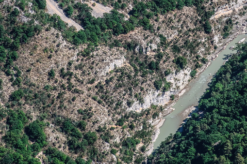 Impressive Canyon Gorges du Verdon with River, Provence, France