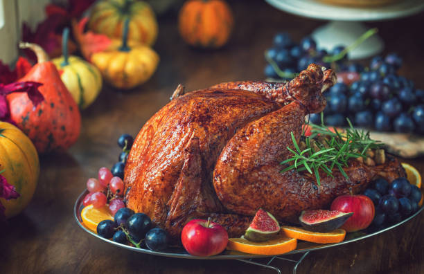 istock Stuffed Turkey for Thanksgiving Holidays 1421999285