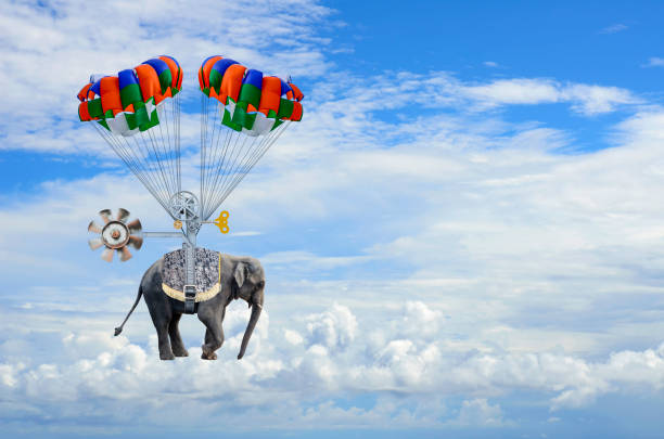 istock Fantasy Flight of the Elephant 1421999686