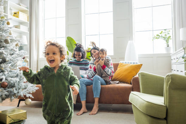 istock Family for Christmas at home 1421999813