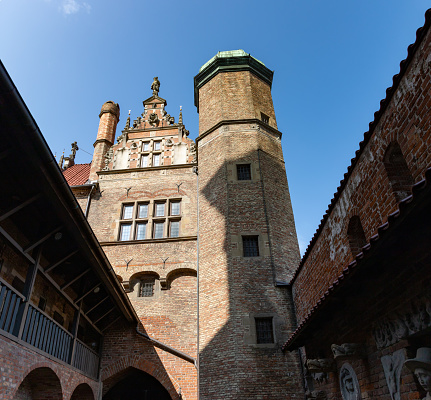 A picture of the Prison Tower in Gdansk.