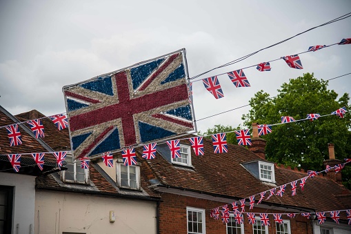 Union Jack and bunting