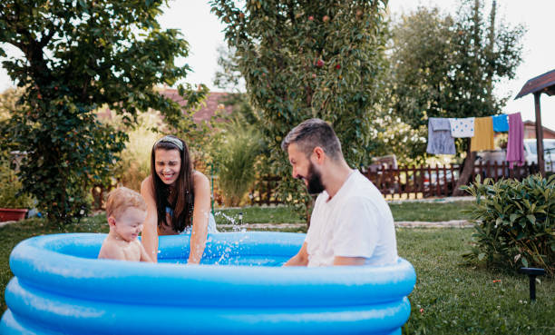 istock Water battle in our yard 1422035282