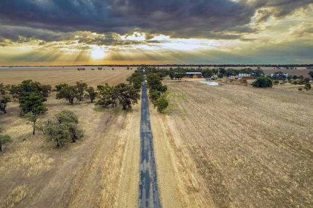 istock End of the day looking down. 1422041637