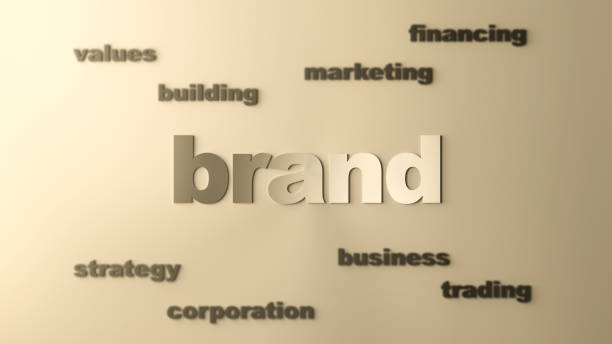 istock BRAND word golden concept. Development, promotion and brand management. 3D render. 1422051961