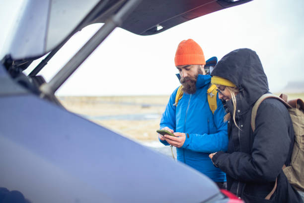 istock Two best friends go on a dream trip by car. ISL 1422055191