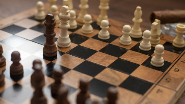istock CHESS GAME WITH CONCEPT OF POWER, CONFRONTATION, STRATEGY, COMPETITION 1422056920