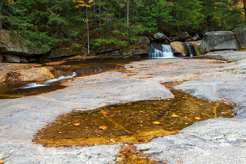 Small waterfall at Screw Augur Falls, Grafton Notch State Park, Maine, USA