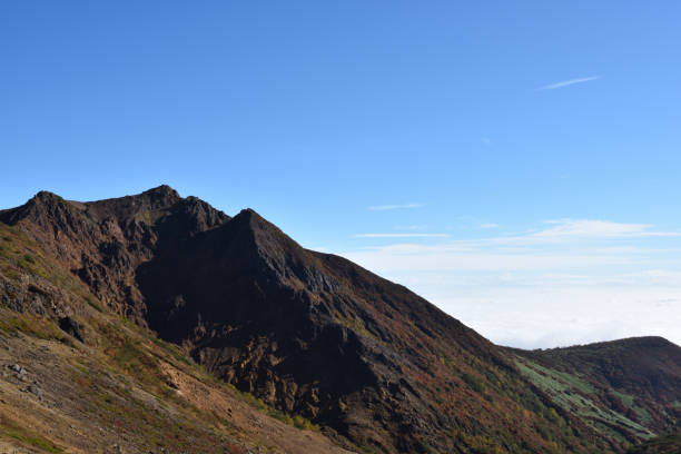 istock Climbing Nasu mountain ridge in autumn 1422069441