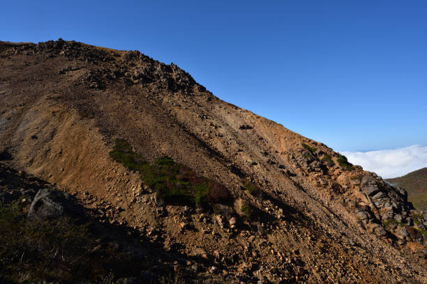 istock Climbing Nasu mountain ridge in autumn 1422069457