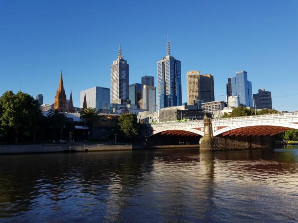 istock Princes Bridge and city landscape in Melbourne 1422082441