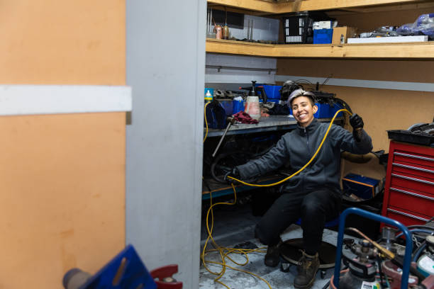 istock Real life female mechanic at work 1422101506
