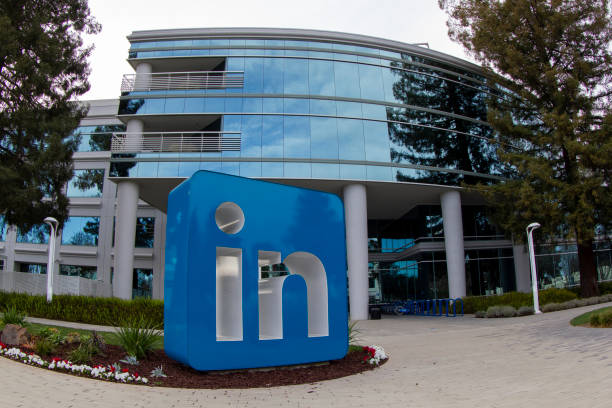 linkedin headquarters - sunnyvale imagens e fotografias de stock