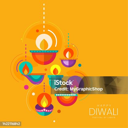 istock Happy Diwali Festival Greeting Background 1422116842